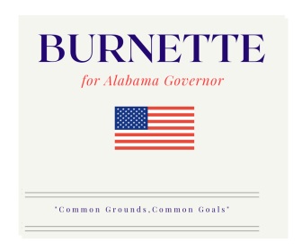 Ronald Burnette Jr. Independent candidate for Alabama Governor 2026
