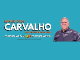 Bernard Carvalho, Jr.No Party Affiliation candidate for Hawaii Kauaʻi County Mayor 2026